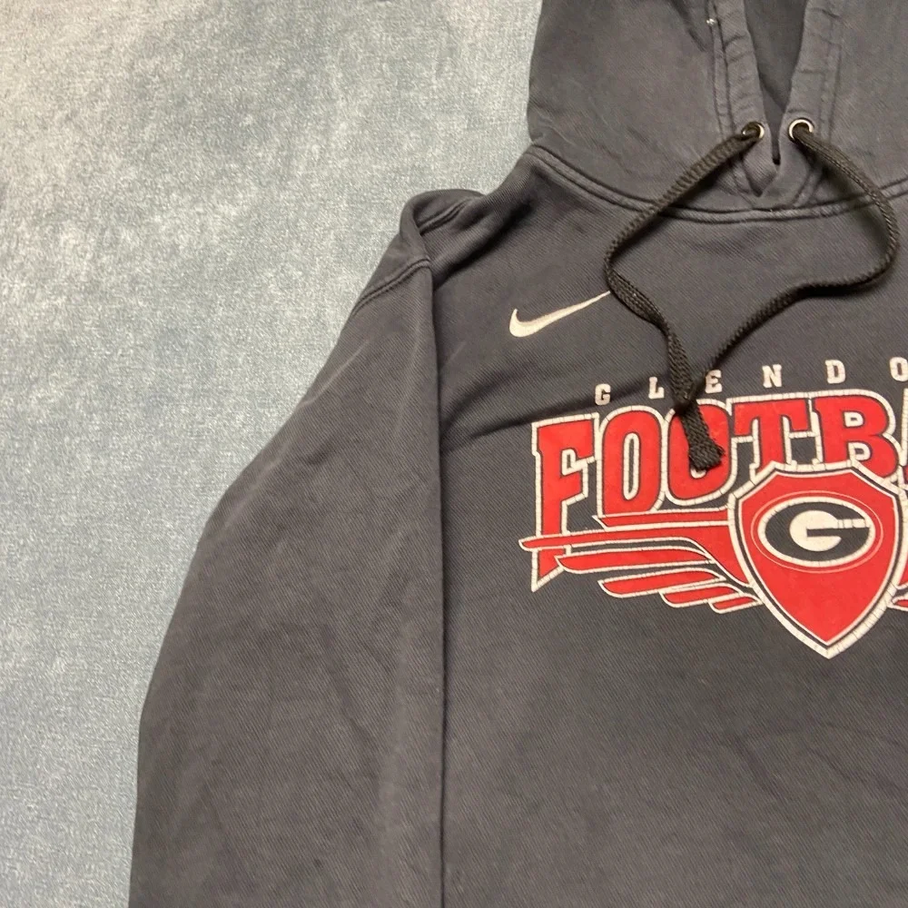 Nike Glendora Football Hoodie Mens Medium Black Fleece Lined Drawstring Winter